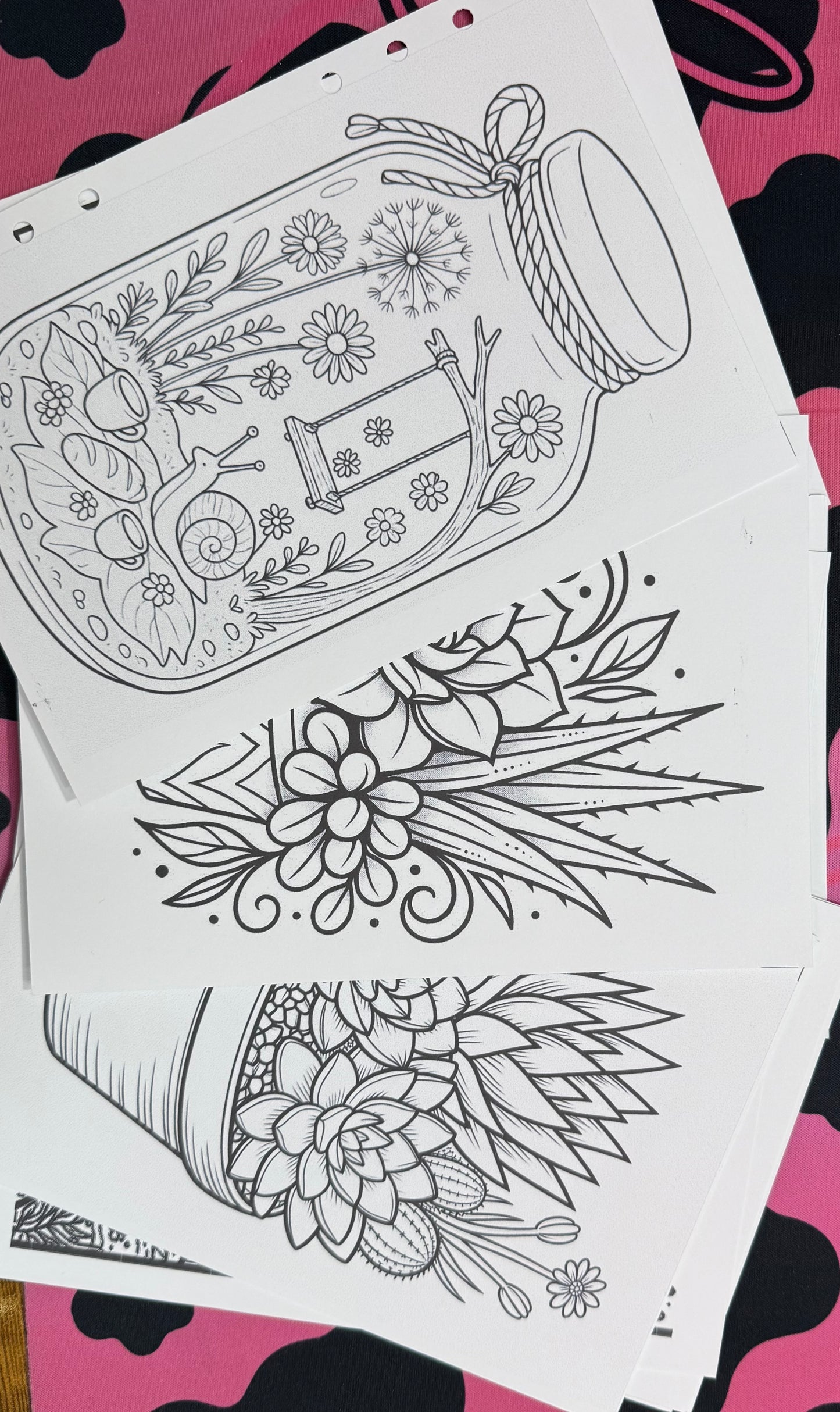 Coloring Page Inserts