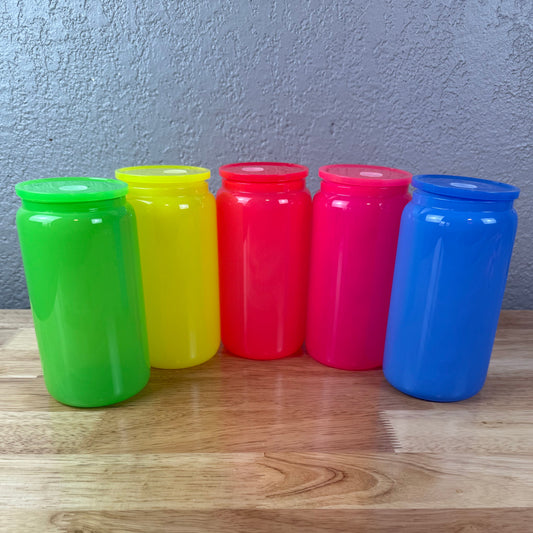 Neon Glass Cup