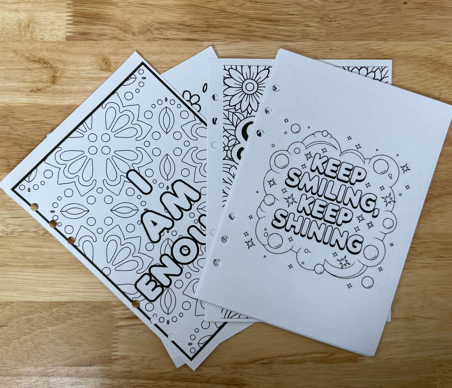 Coloring Page Inserts