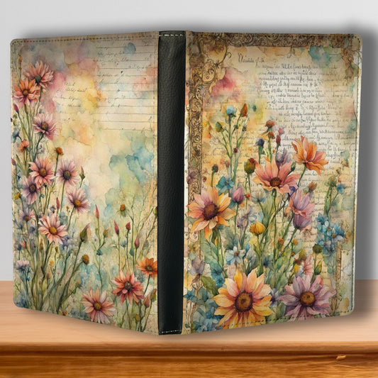 Vintage Beautiful Flowers Reusable Journal Notebook