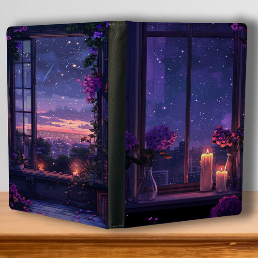 Purple Candle Window